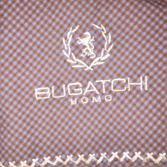 Bugatchi Uomo Shirt Shaped Fit Pattern Geo Print Medium - Picture 2 of 7